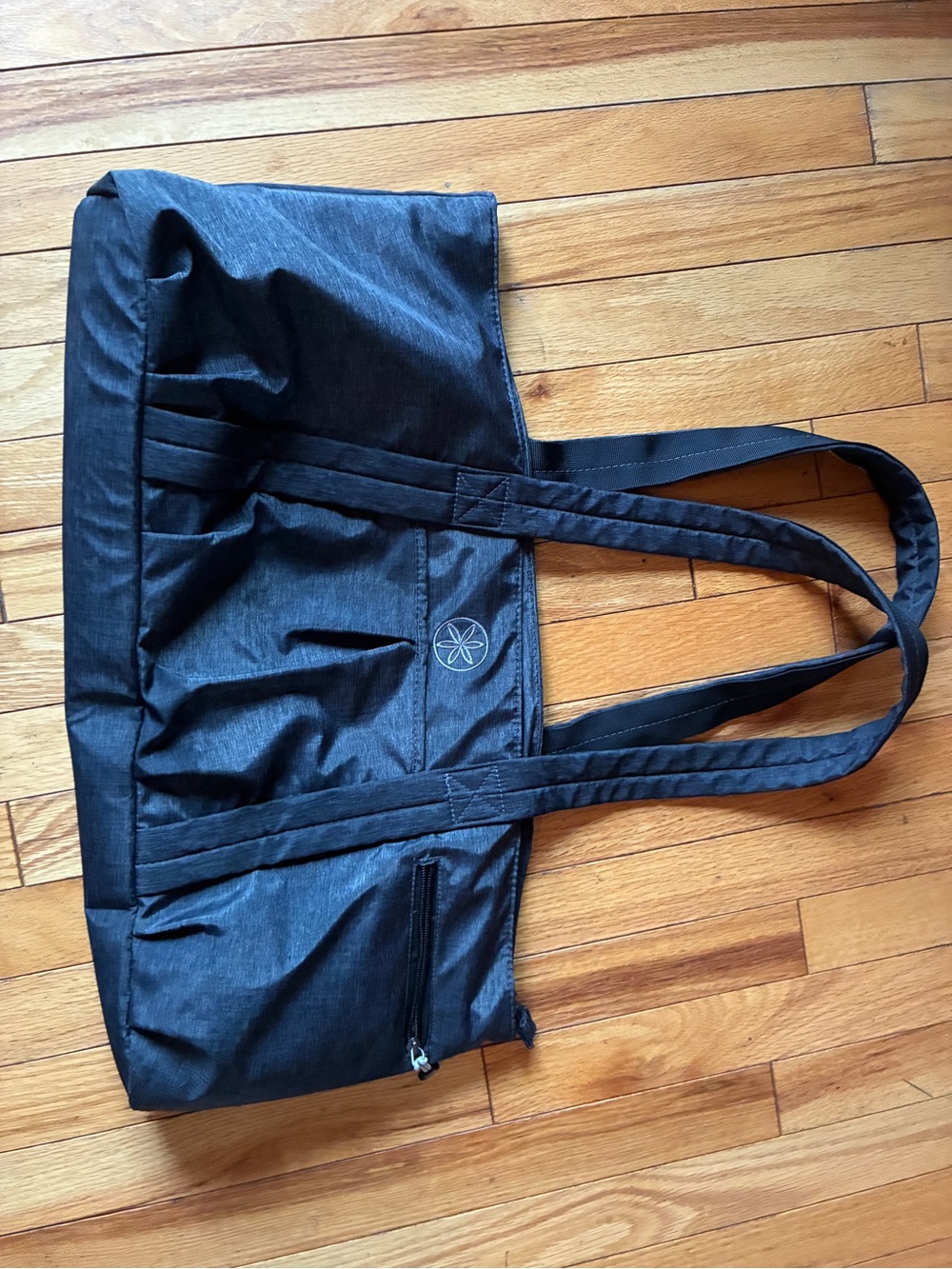 GAIAM Black Large Duffel Tote